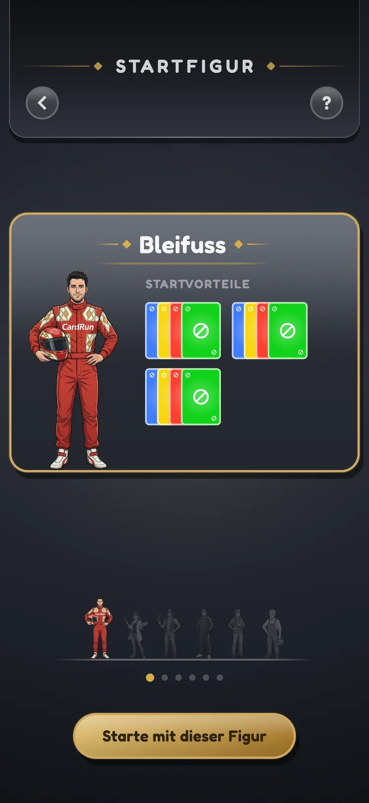 Startfigur wählen